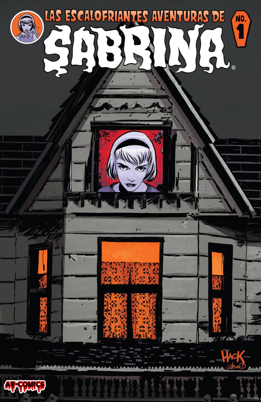 Portada ampliada de Las escalofriantes Aventuras de Sabrina