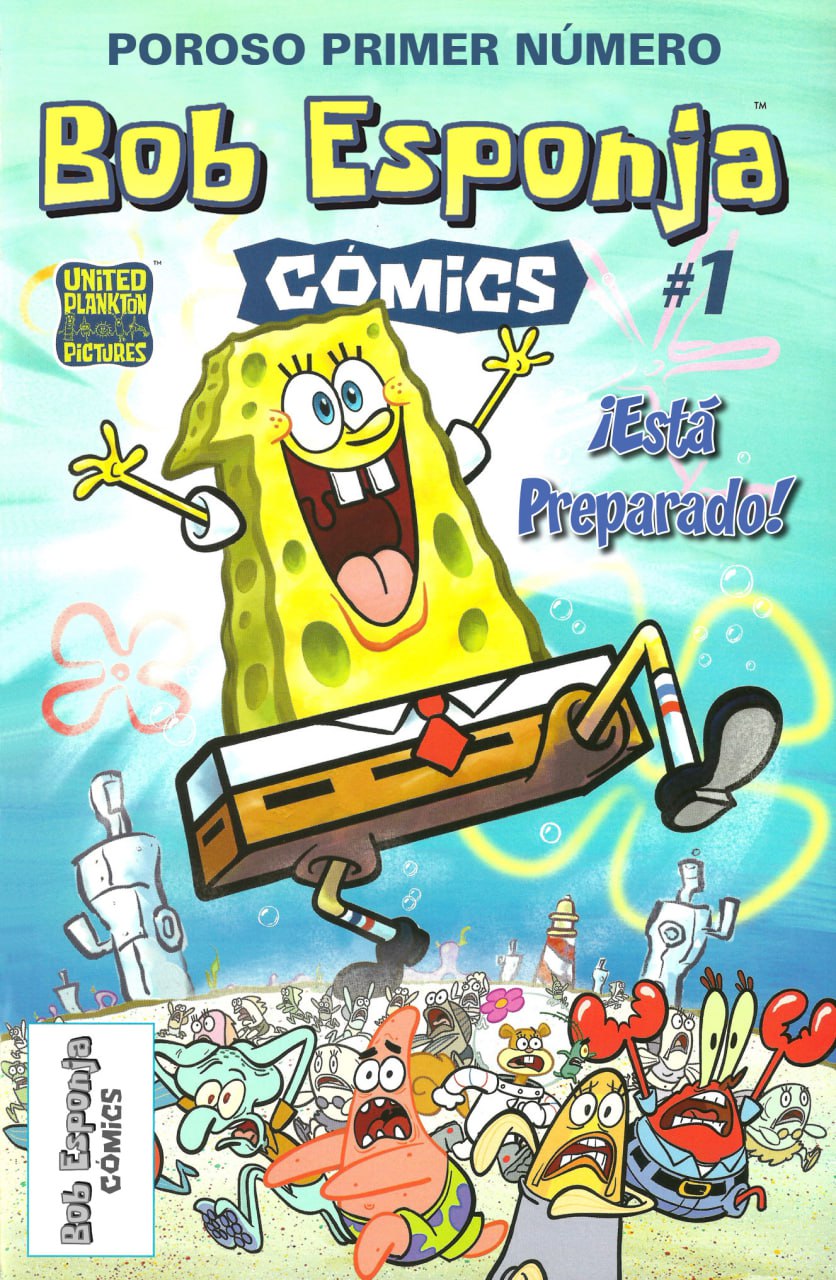 Portada ampliada de Bob Esponja COMICS #1