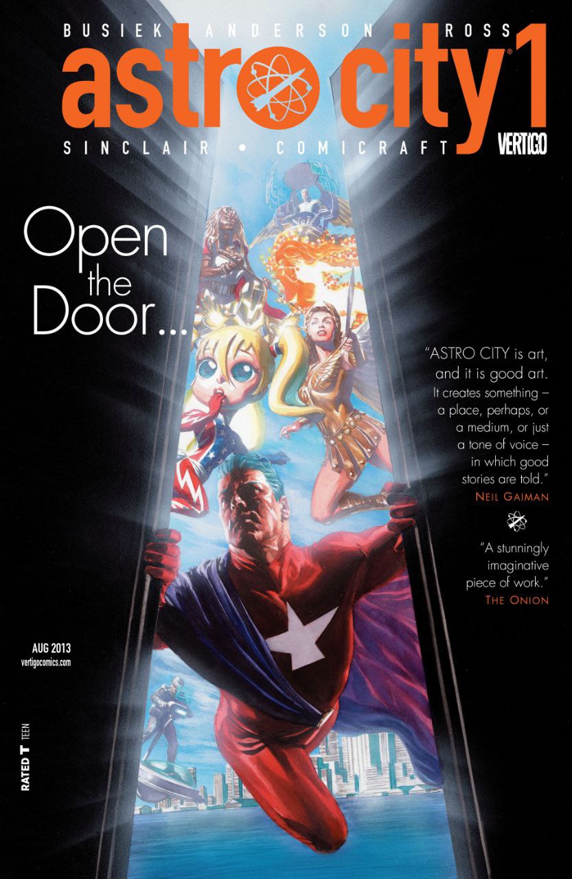 Portada ampliada de astro city