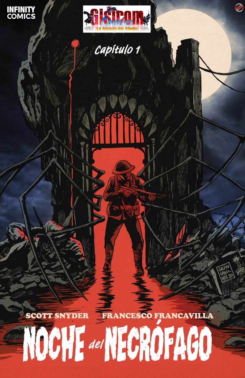 Portada ampliada de NOCHE del NECROFAGO