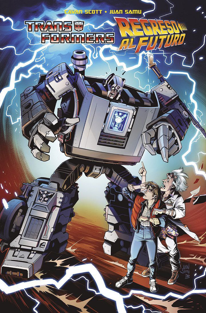 Portada ampliada de TRANSFORMERS REGRESO AL FUTURO
