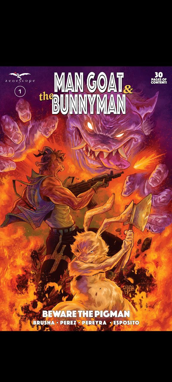 Portada ampliada de Man Goat & the Bunnyman