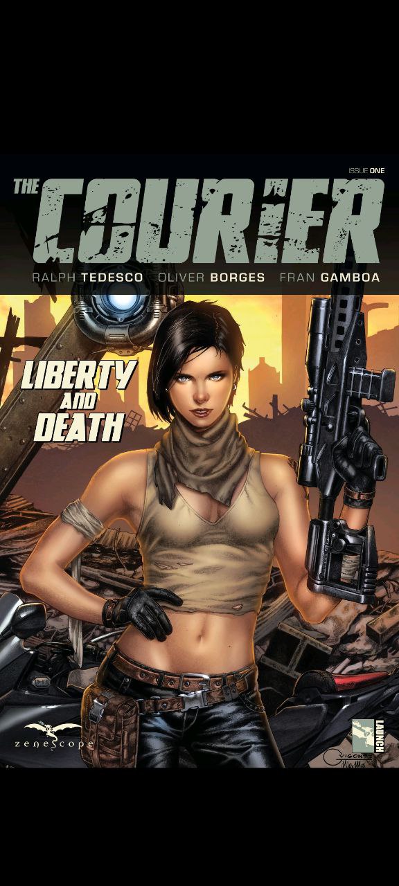 Portada ampliada de The Courier: Liberty and Death