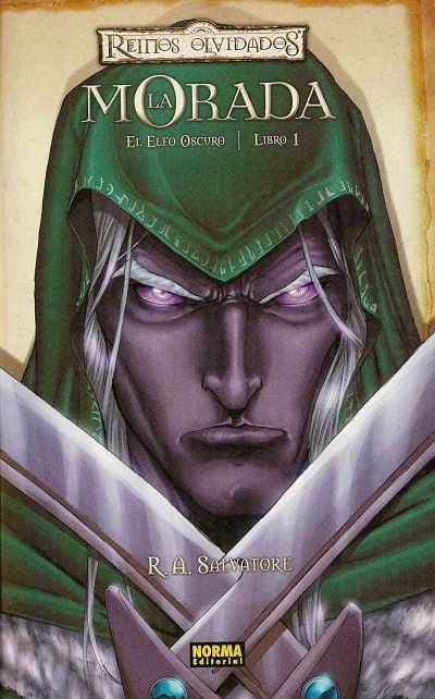 Portada ampliada de Reinos olvidados La Morada El Elfo Oscuro Libro