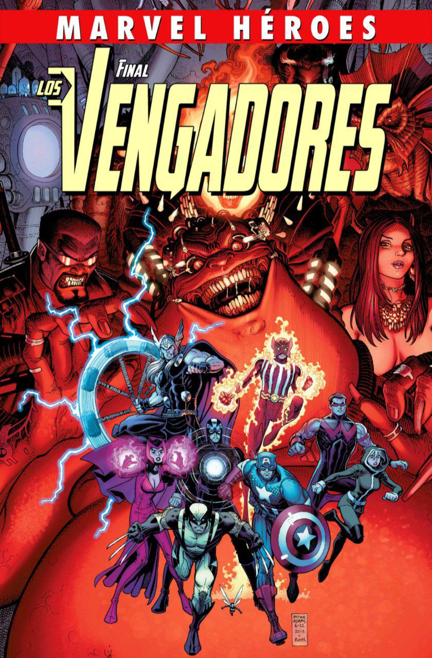 Portada ampliada de MARVEL HÉROES LOS VENGADORES