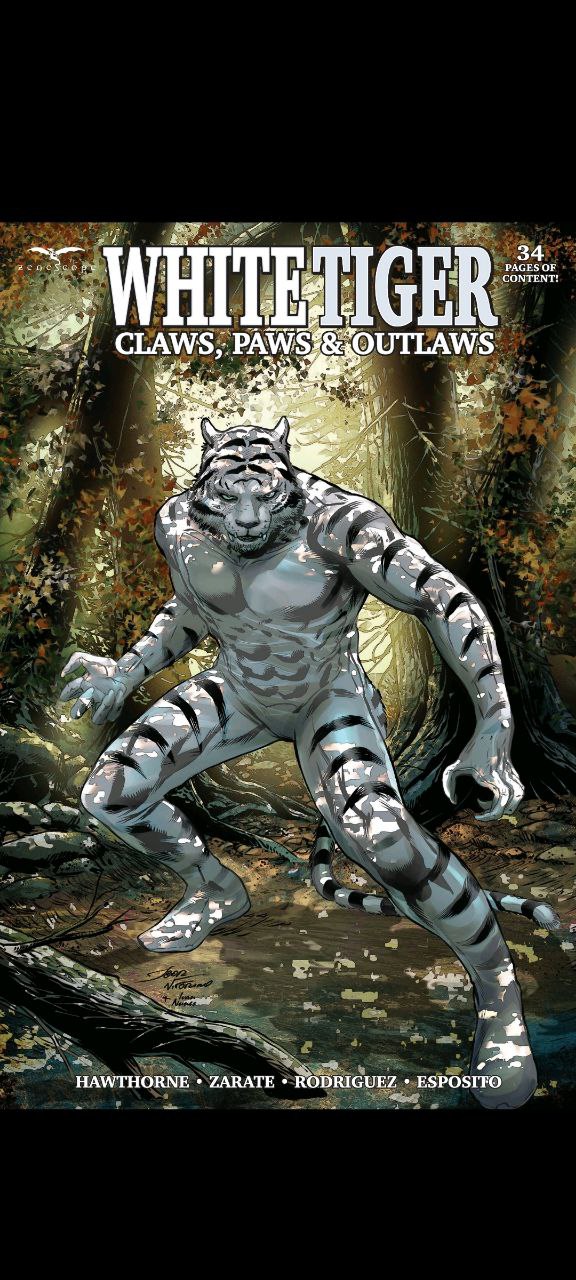 Portada ampliada de WHITETIGER CLAWS, PAWS & OUTLAWS