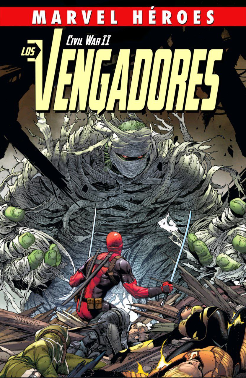 Portada ampliada de Civil War II Los Vengadores