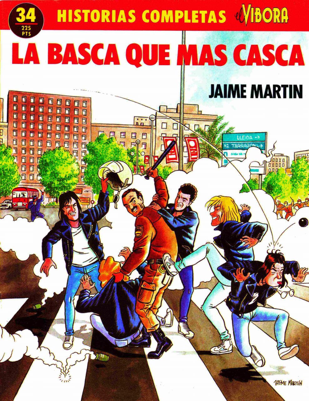 Portada ampliada de LA BASCA QUE MAS CASCA