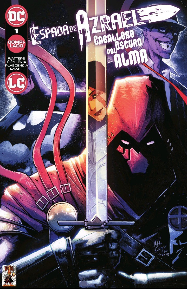 Portada ampliada de Azrael, Caballero de Oscuro/ Espada de Alma