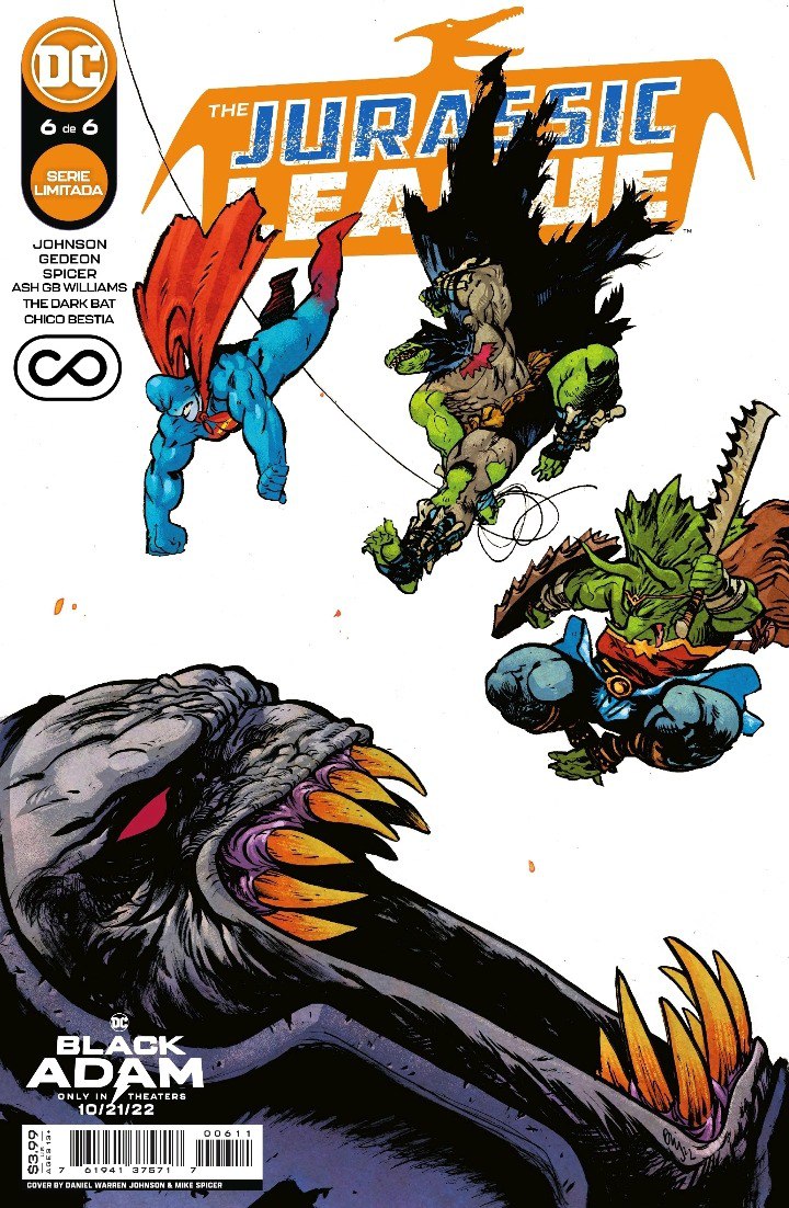 Portada ampliada de THE JURASSIC LEAGUE
