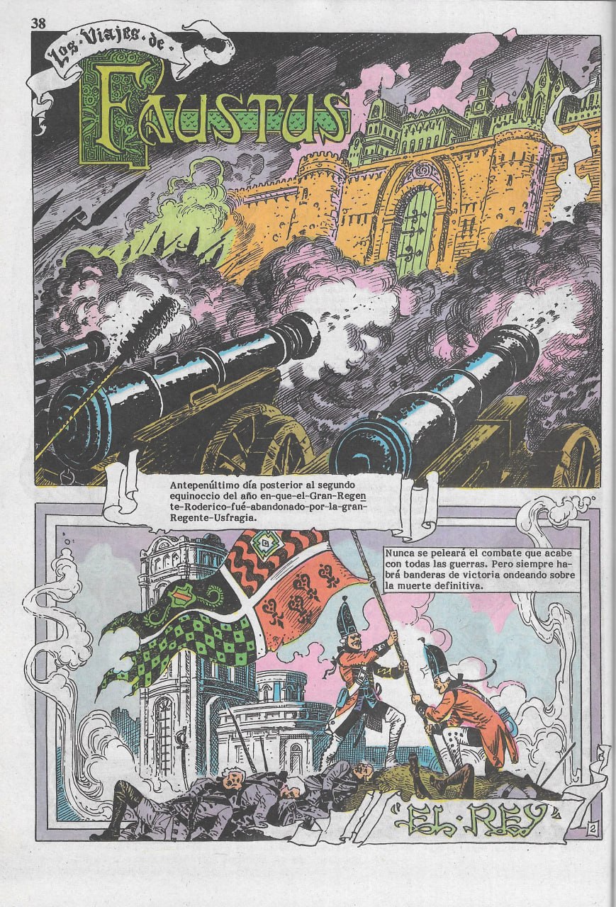Portada ampliada de Los Viajes de Faustus