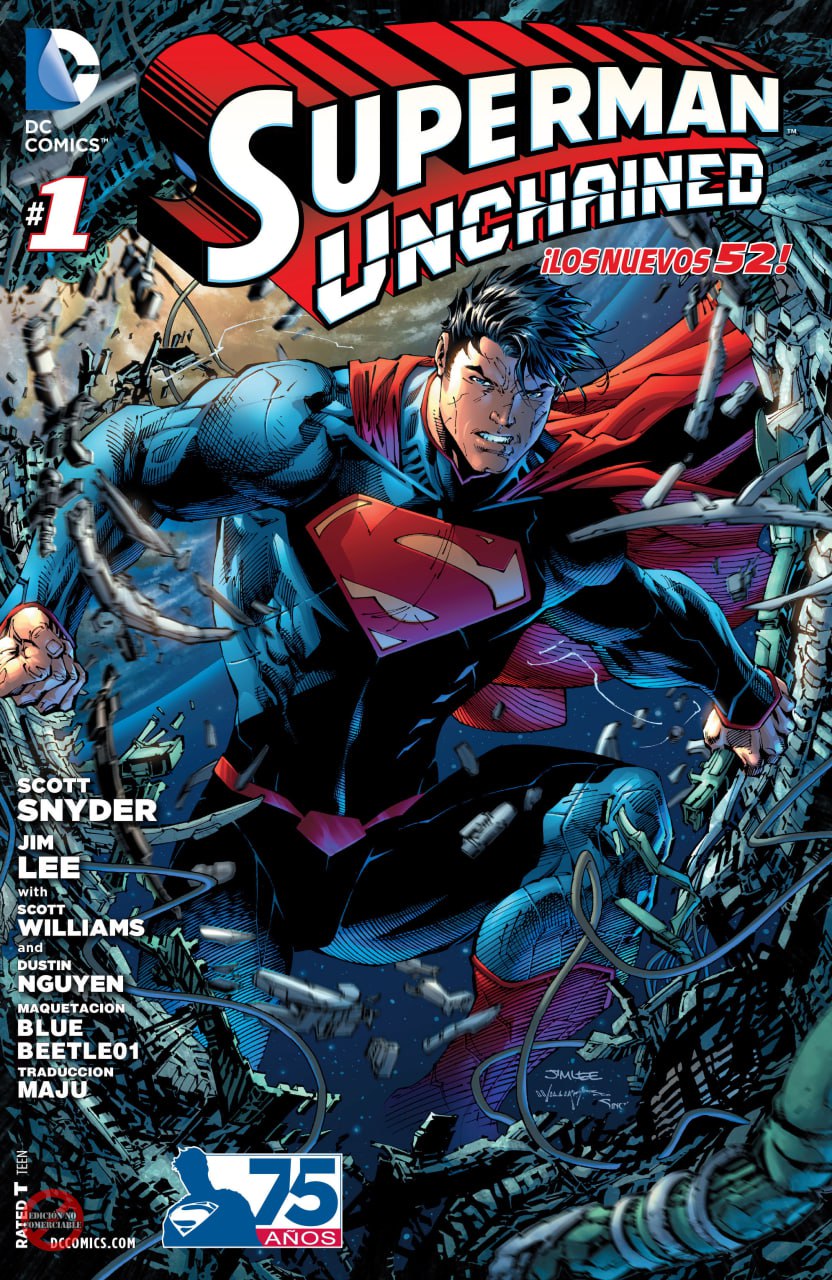 Portada ampliada de SUPERMAN UNCHAINED