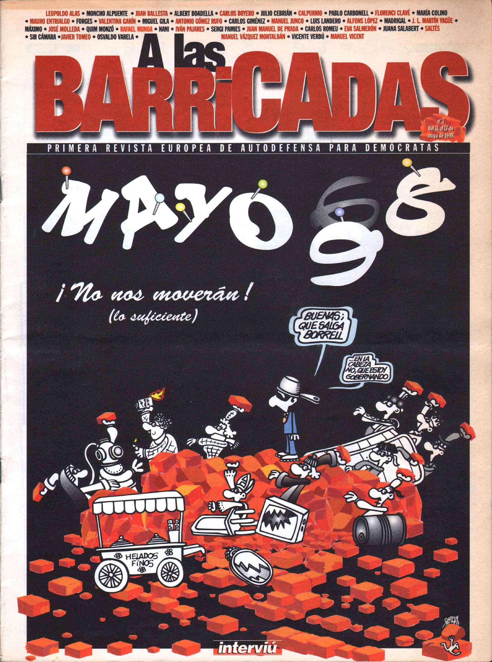 Portada ampliada de A las Barricadas