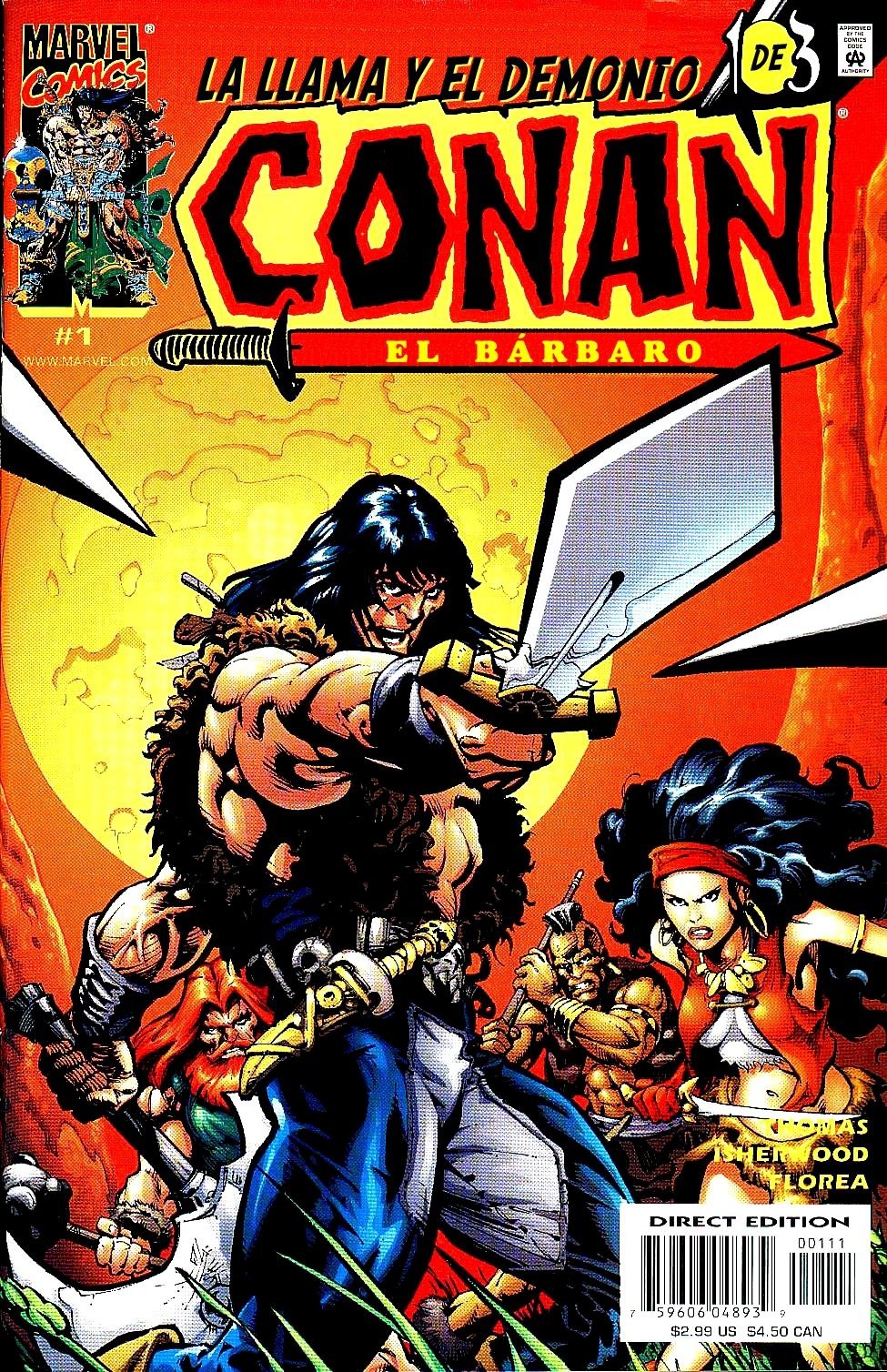 Portada ampliada de CONAN EL BÁRBARO