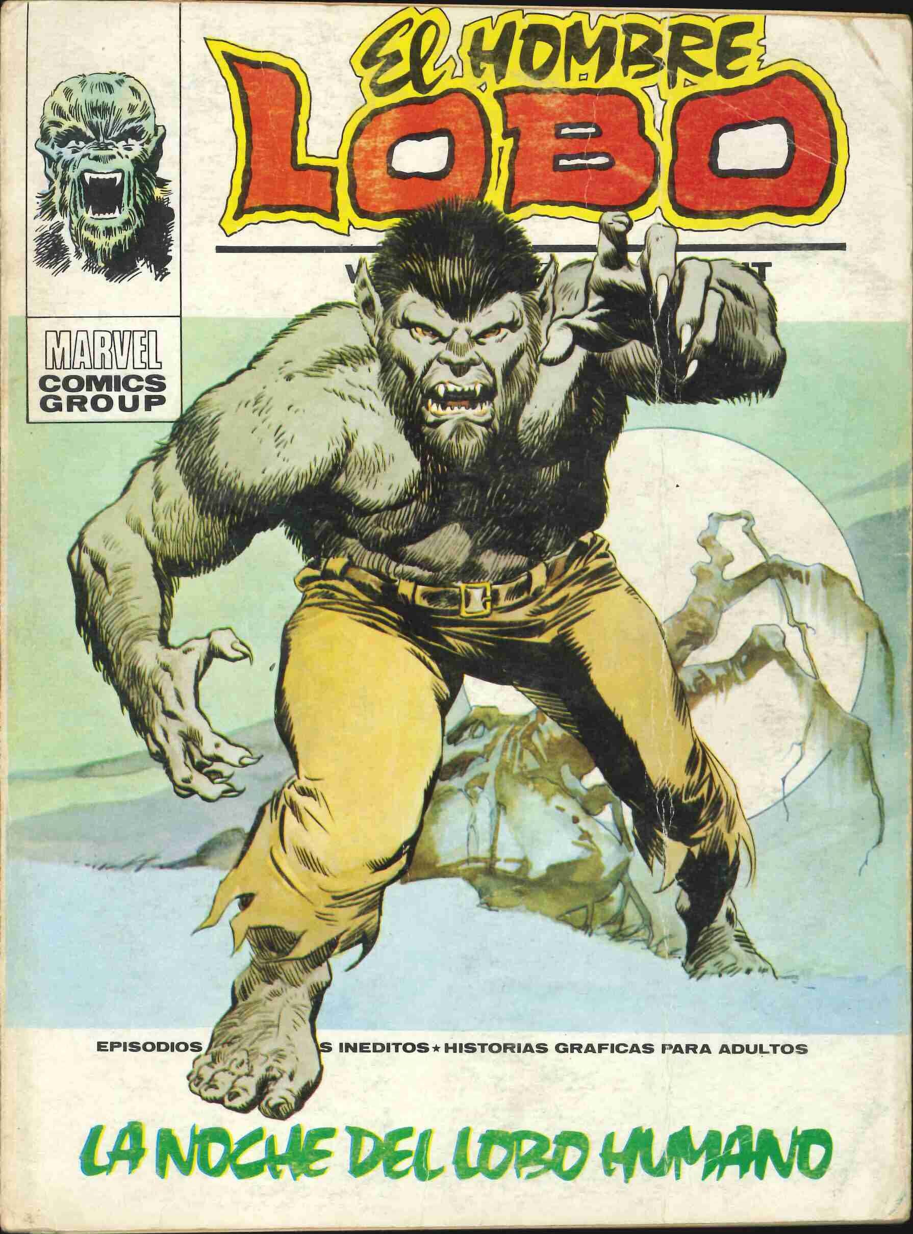 Portada ampliada de El hombre lobo