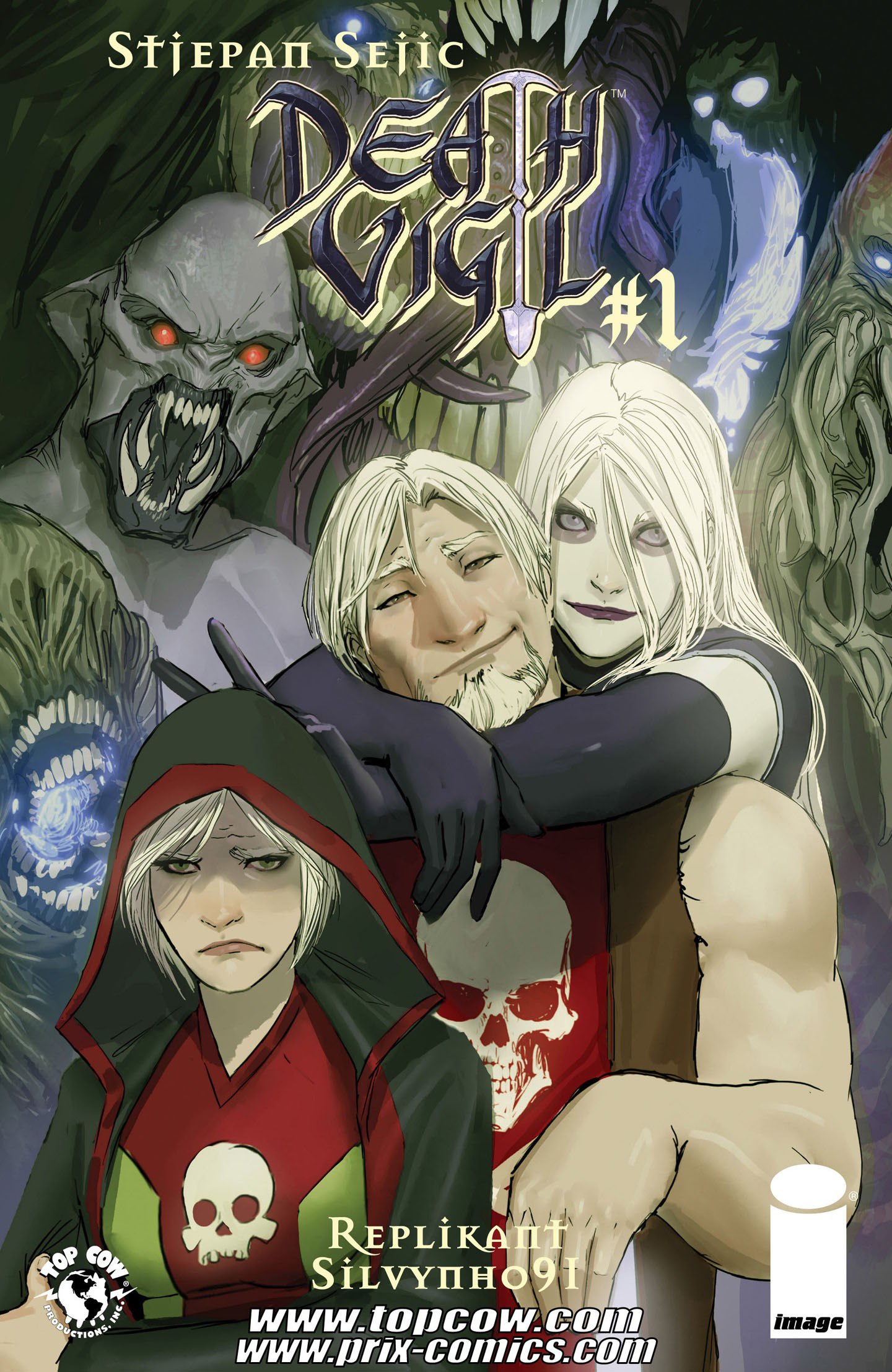 Portada ampliada de Death Vigil #