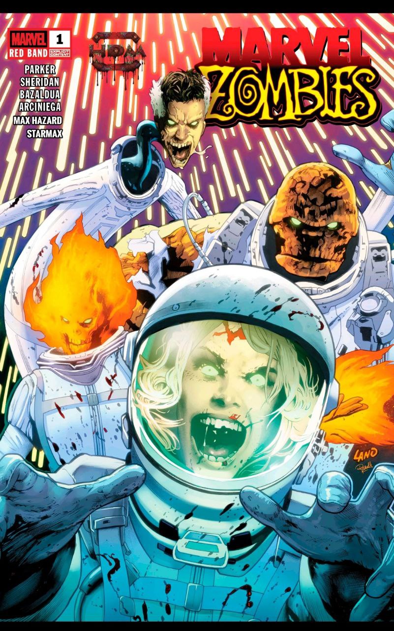 Portada ampliada de Marvel Zombies
