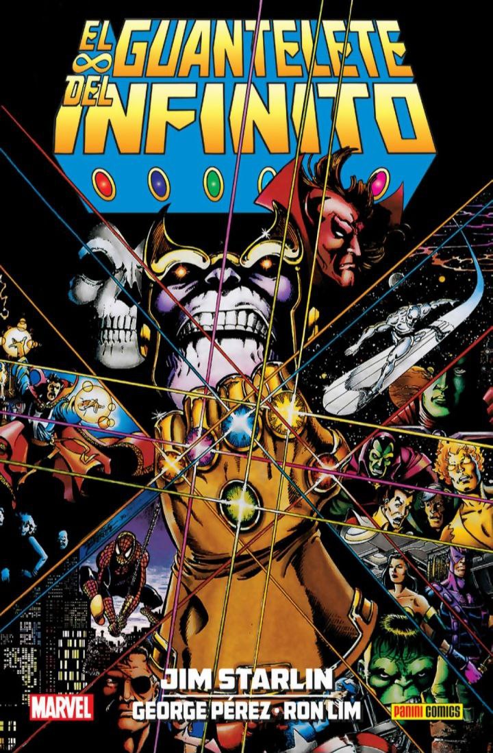 Portada ampliada de EL GUANTELETE DEL INFINITO