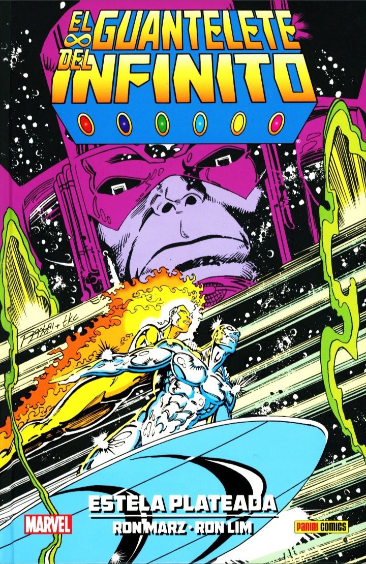 Portada ampliada de EL GUANTELETE DEL INFINITO