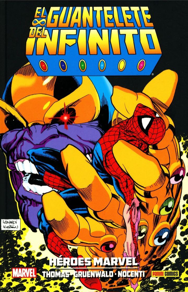 Portada ampliada de EL GUANTELETE DEL INFINITO