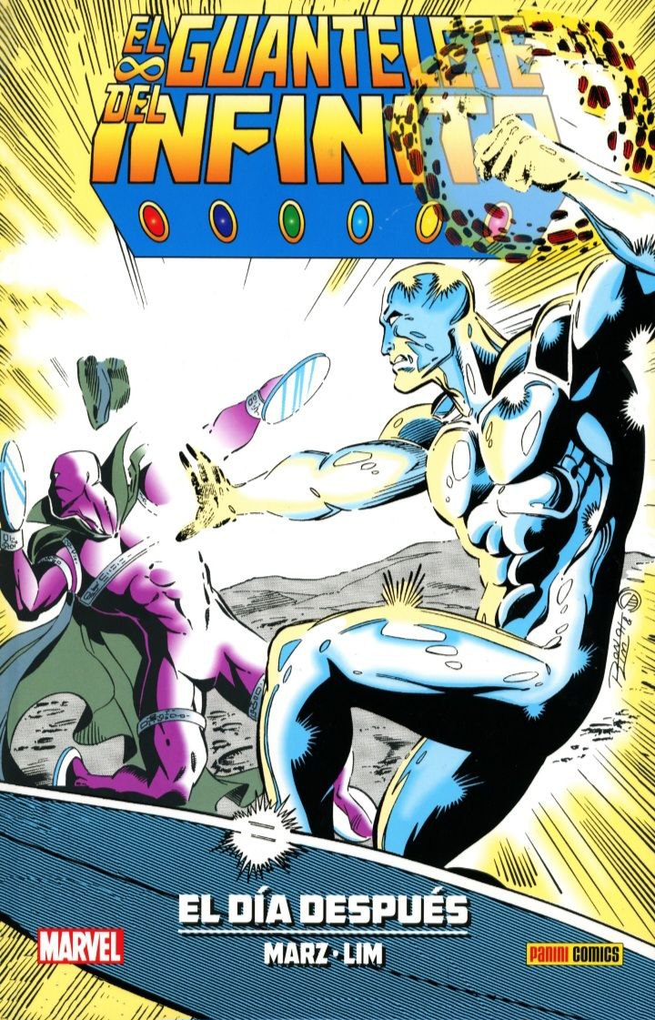 Portada ampliada de El Guantelete del Infinito