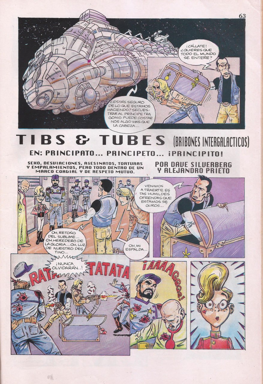 Portada ampliada de TIBS & TUBES (ORBIONES INTERGALACTICOS)