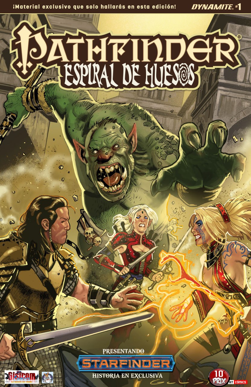 Portada ampliada de PATHFINDER ESPIRAL DE HUESOS