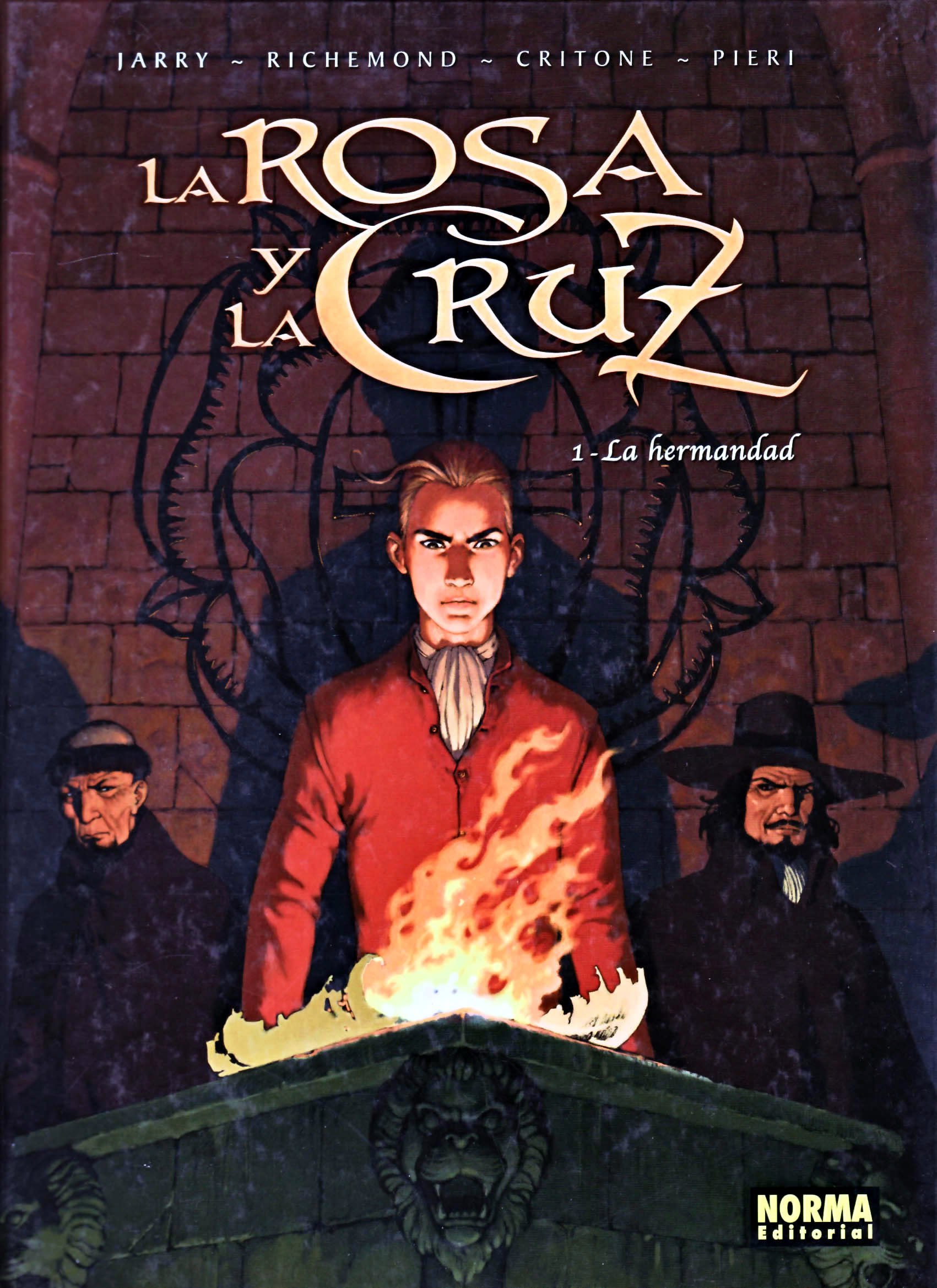 Portada ampliada de La Rosa y La Cruz