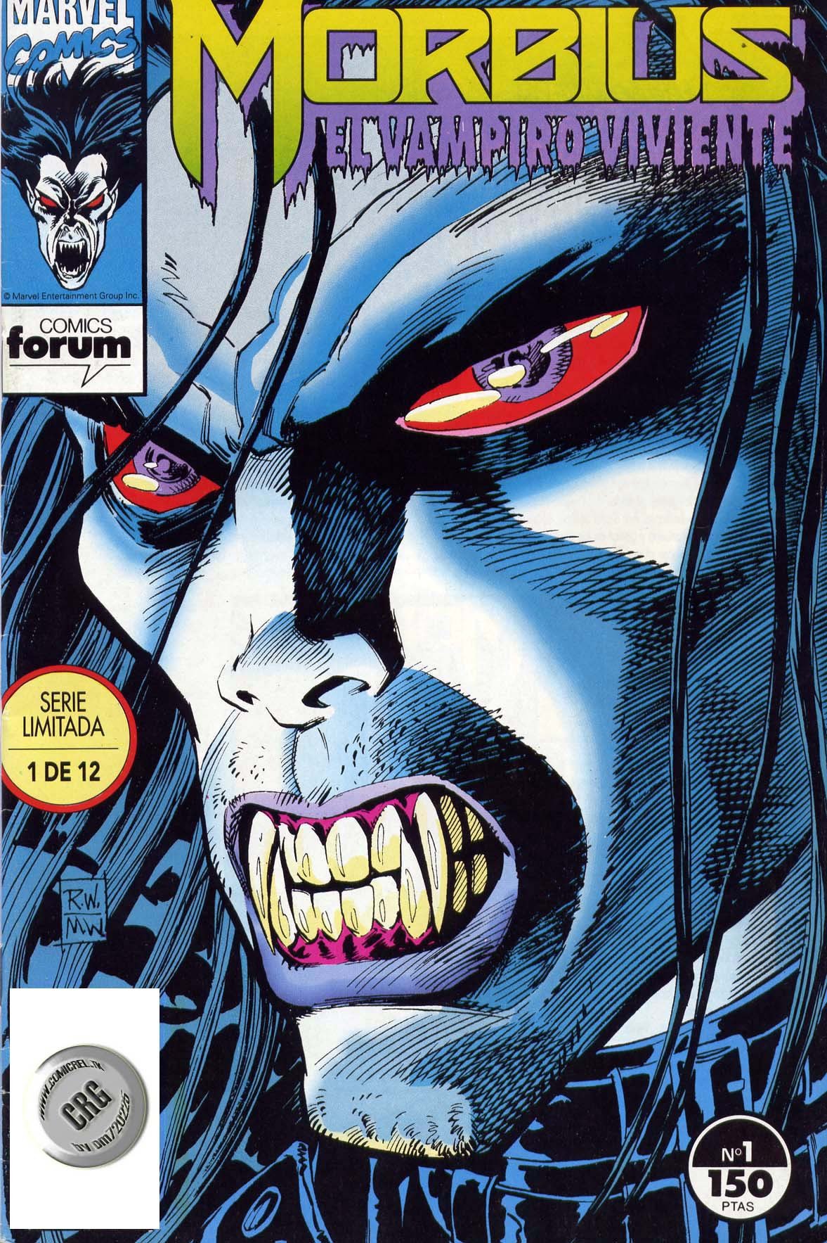 Portada ampliada de MORBIUS EL VAMPIRO VIVIENTE