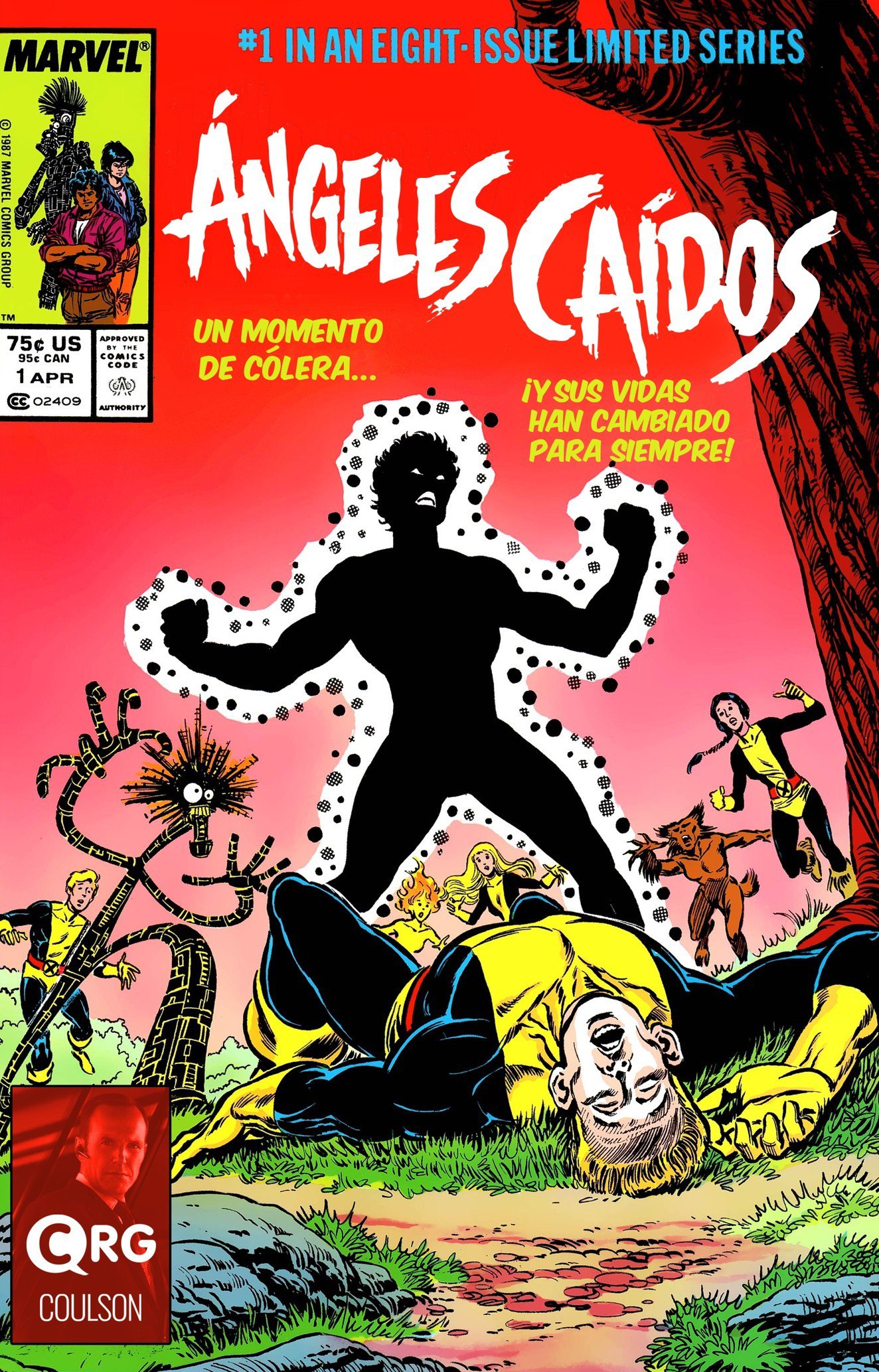 Portada ampliada de Ángeles Caídos