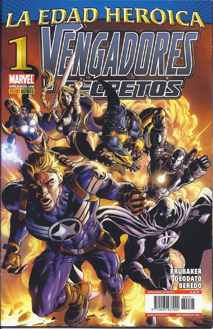 Portada ampliada de LA EDAD HEROICA VENGADORES SECRETOS