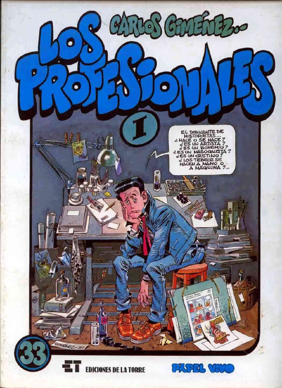 Portada ampliada de Los Profesionales