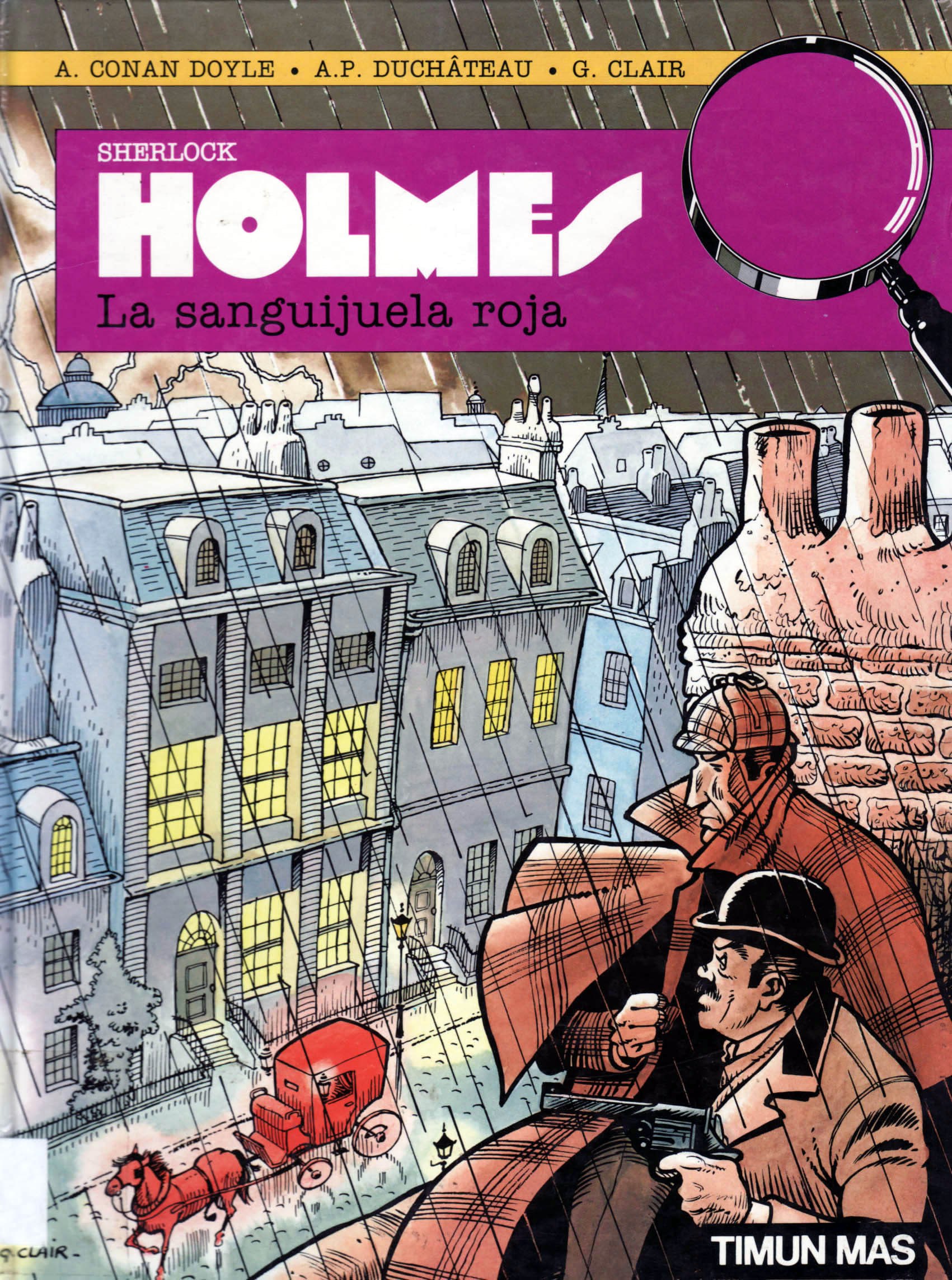 Portada ampliada de HOLMES La sanguijuela roja