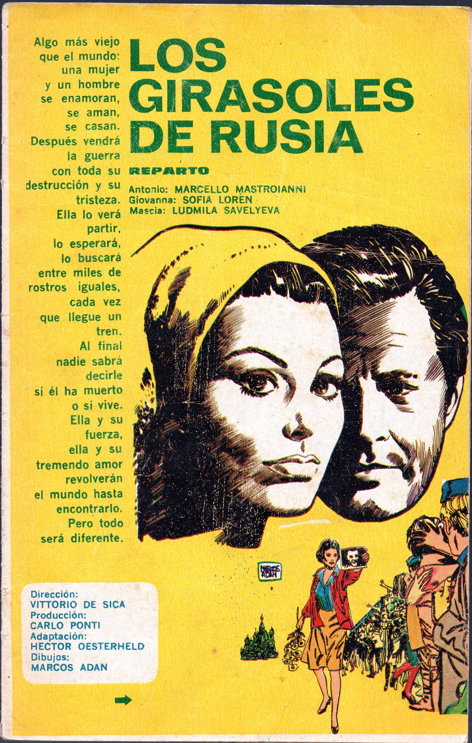 Portada ampliada de LOS GIRASOLES DE RUSIA