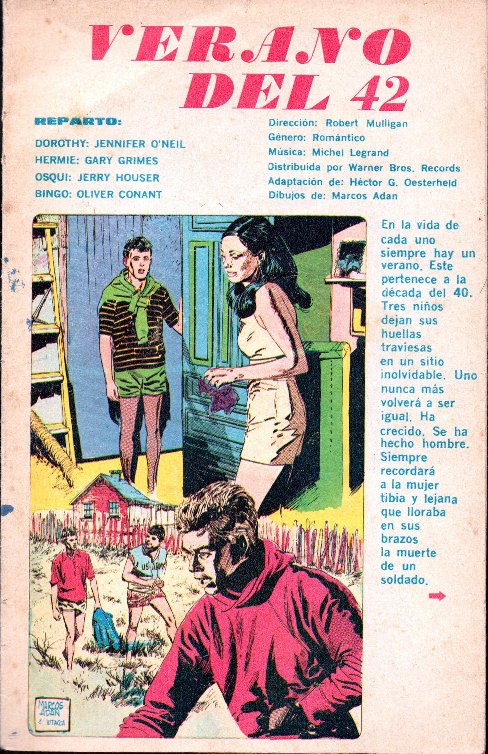 Portada ampliada de VERANO DEL 42