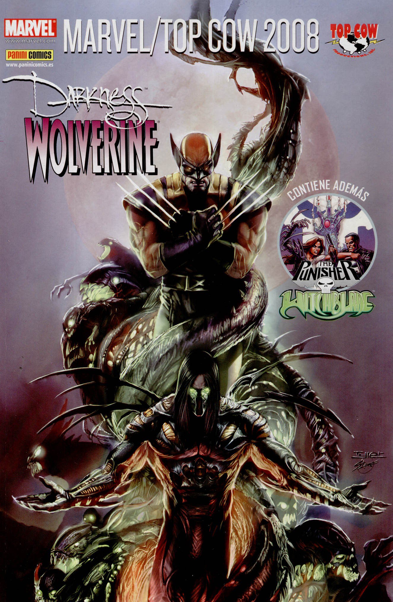 Portada ampliada de DARKNESS WOLVERINE