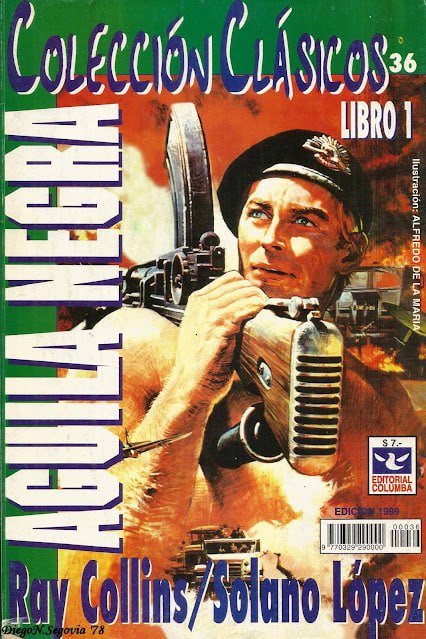 Portada ampliada de Colección Clásicos 36 Libro 1 Águila Negra