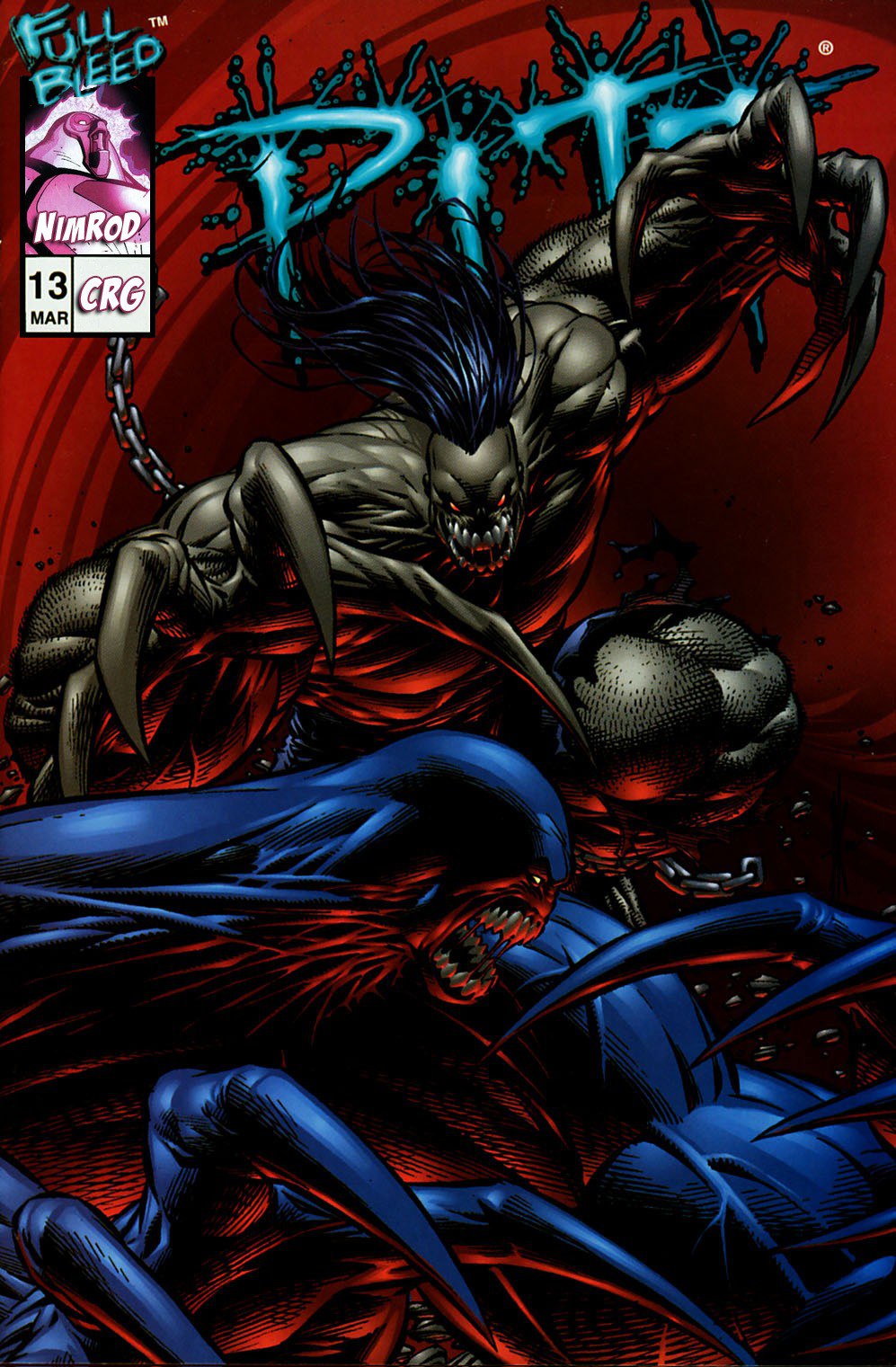 Portada ampliada de The Pitt (Ineditos)(13al20 USA)(de D.Keown)(Ed.Full Bleeds Studios)(1997-99)