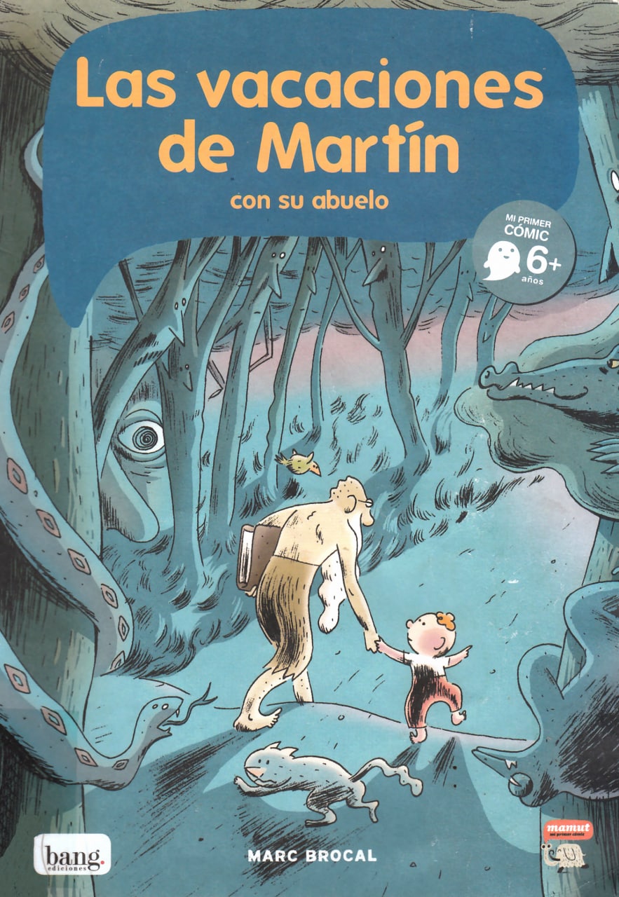 Portada ampliada de Las vacaciones de Martín con su abuelo