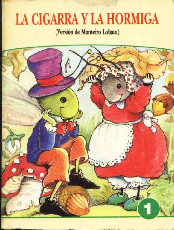 Portada ampliada de LA CIGARRA Y LA HORMIGA