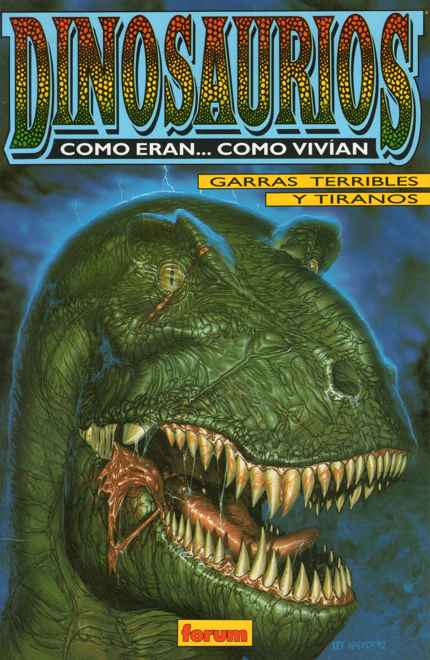 Portada ampliada de DINOSAURIOS COMO ERAN... COMO VIVIAN
