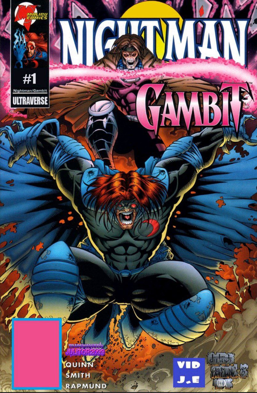 Portada ampliada de Nightman X Gambit