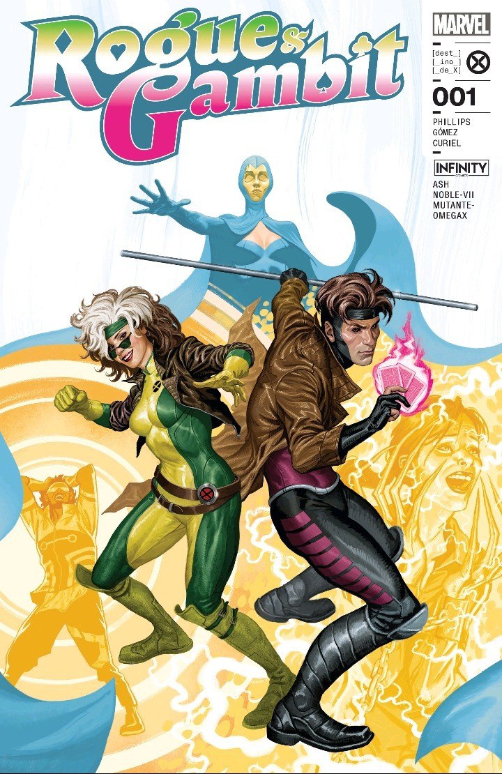 Portada ampliada de Rogue & Gambit