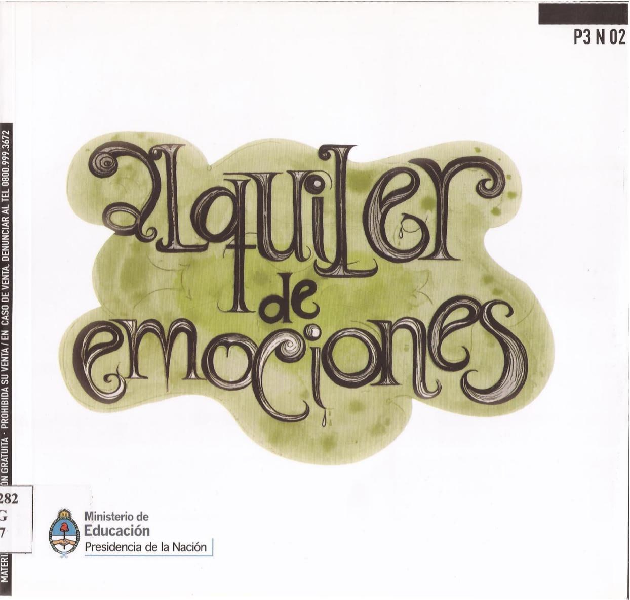 Portada ampliada de Alquiler de emociones