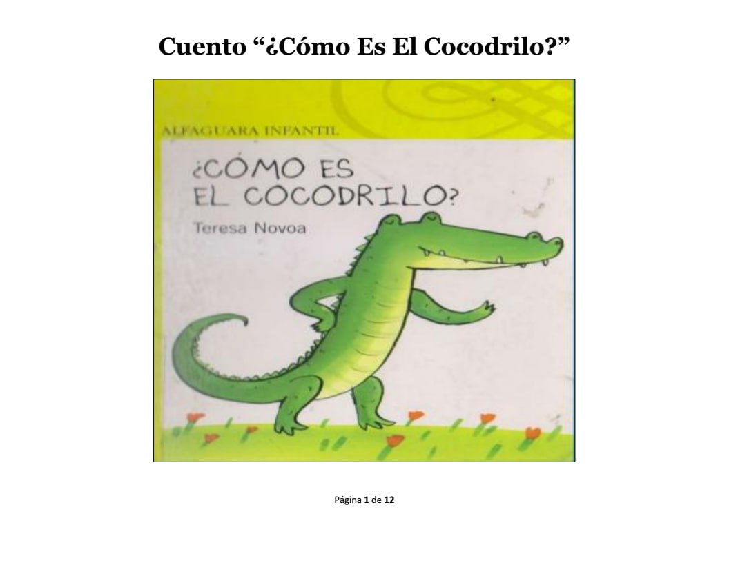 Portada ampliada de ¿Cómo Es El Cocodrilo?