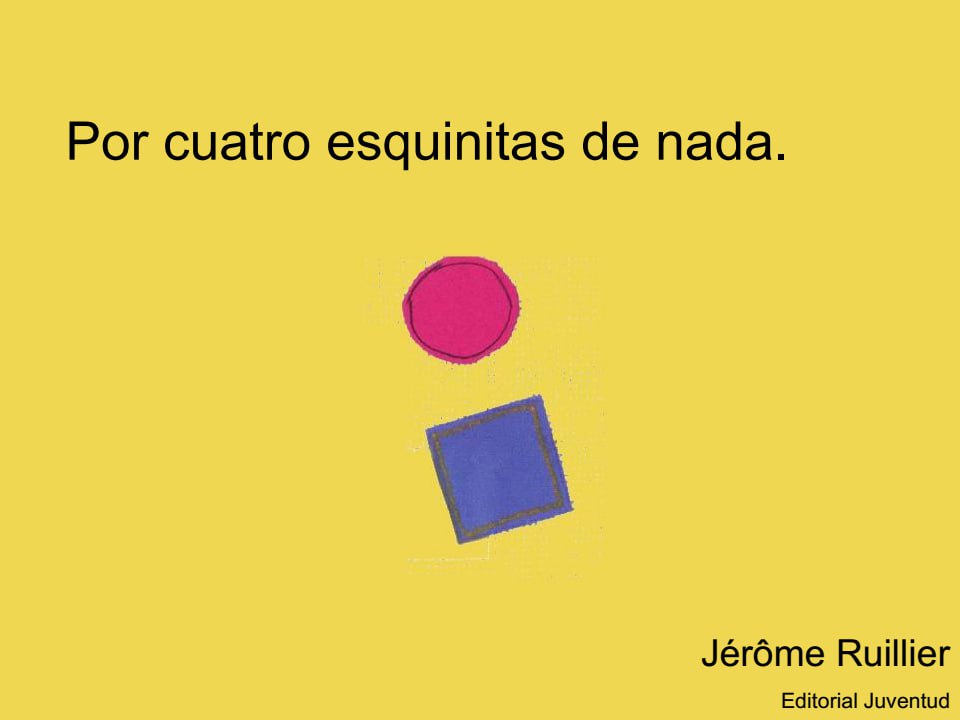 Portada ampliada de Por cuatro esquinitas de nada.