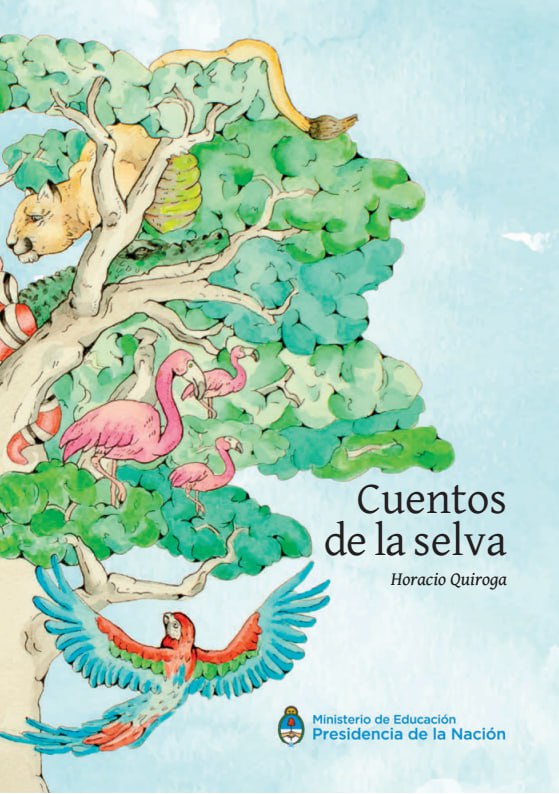 Portada ampliada de Cuentos de la selva