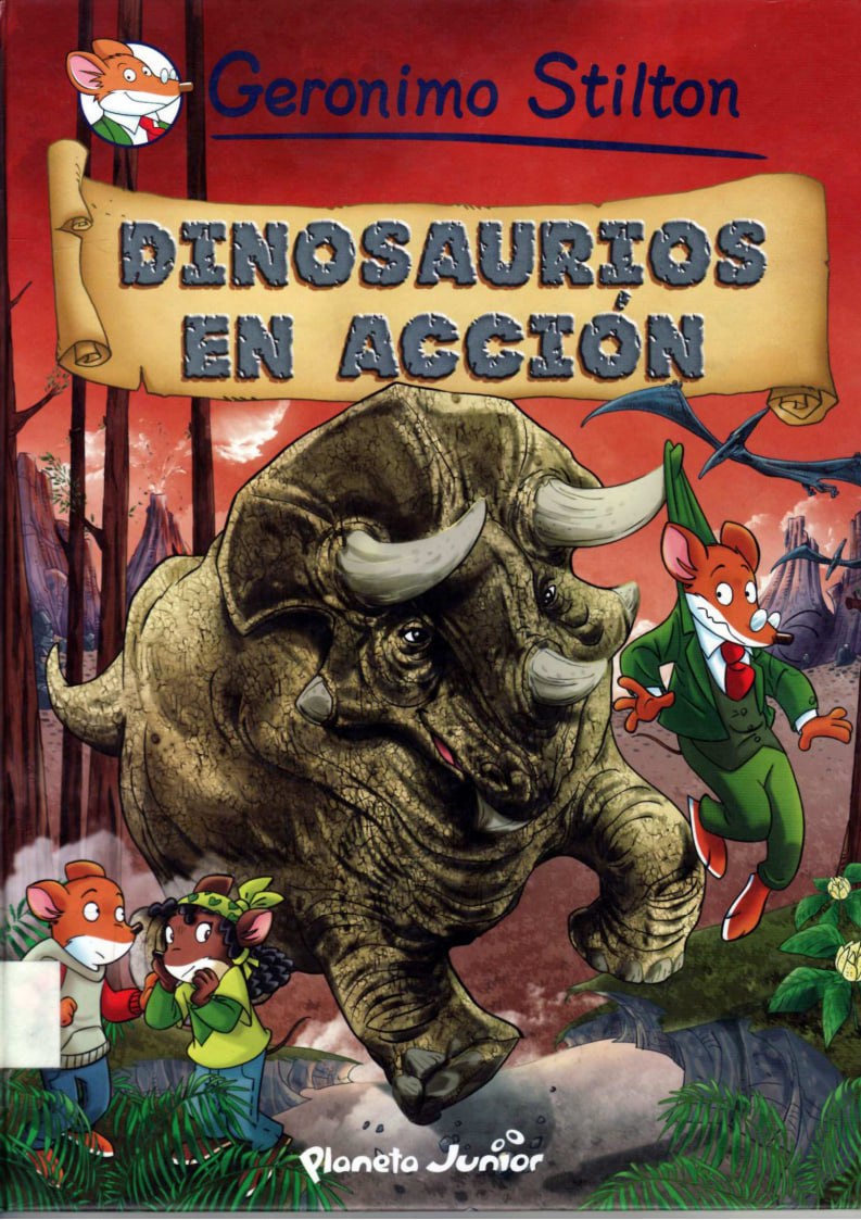 Portada ampliada de DINOSAURIOS EN ACCION