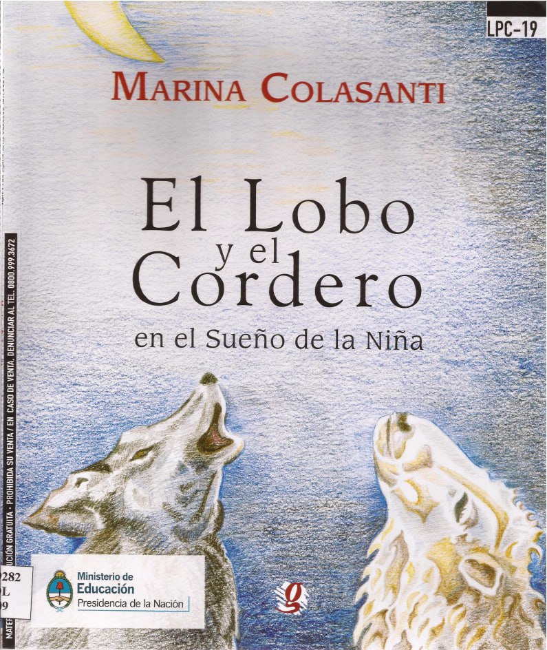 Portada ampliada de El Lobo y el Cordero en el Sueño de la Niña