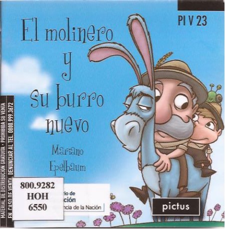 Portada ampliada de El molinero y su burro nuevo